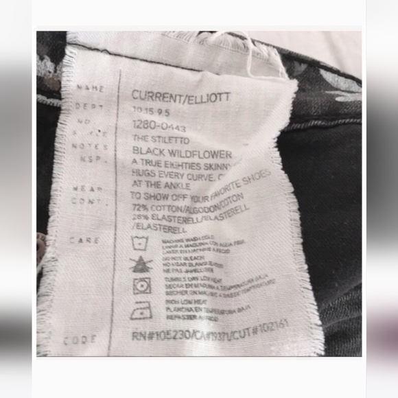 Current Elliott The‎ StilettoWildflower Jeans - Picture 3 of 6